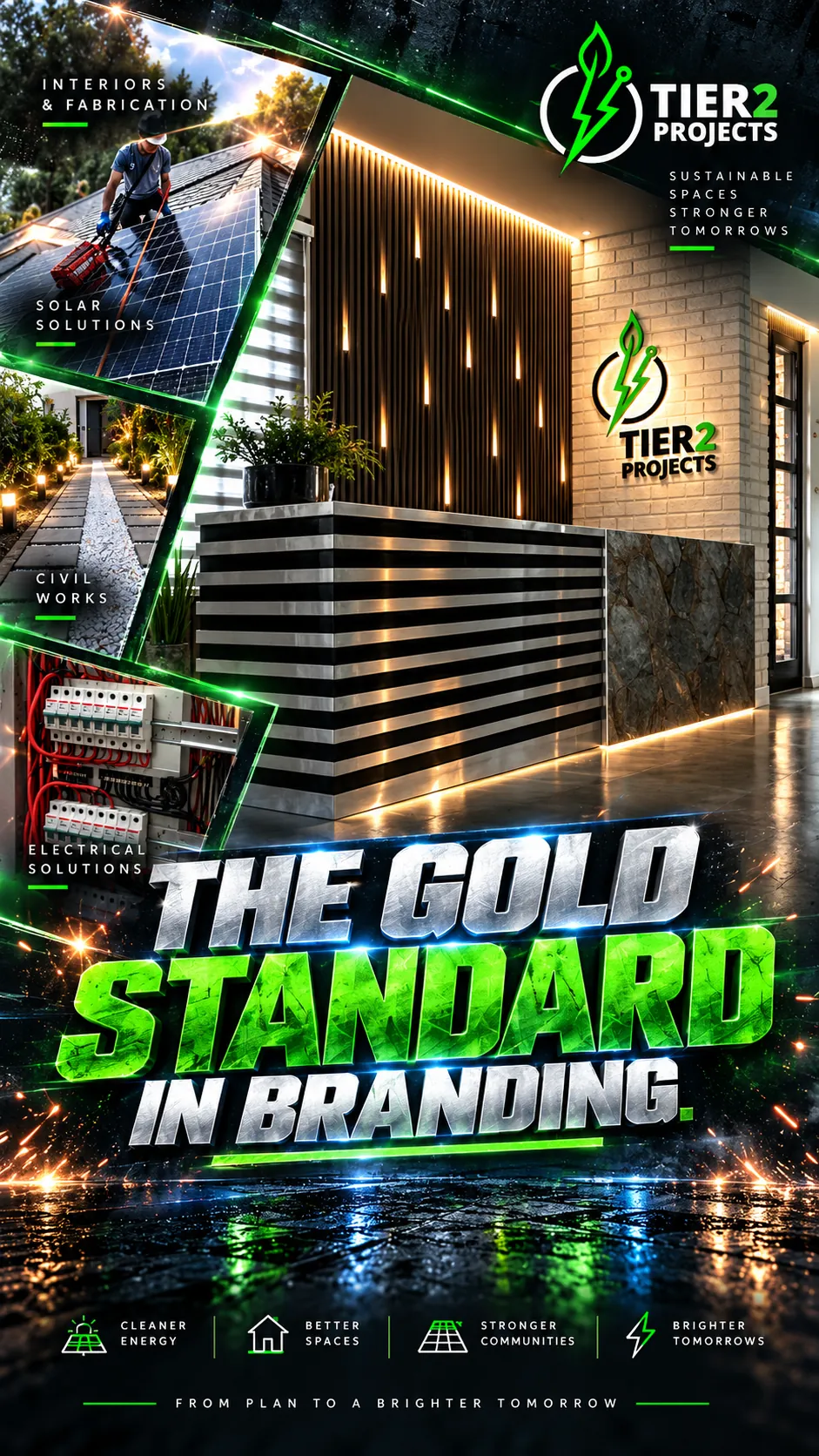 Tier 2 Projects interior fabrication and electrical project montage
